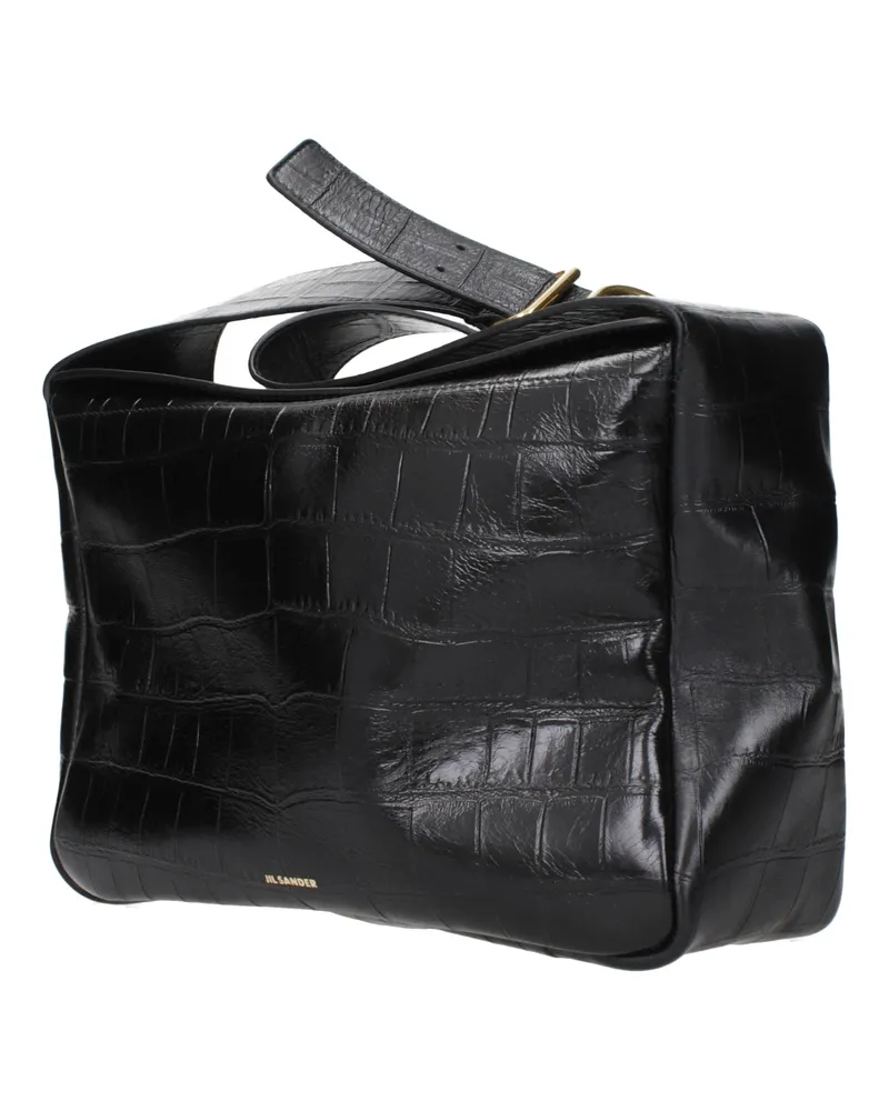 Jil Sander Women's Black Leather Crossbody Bag Black