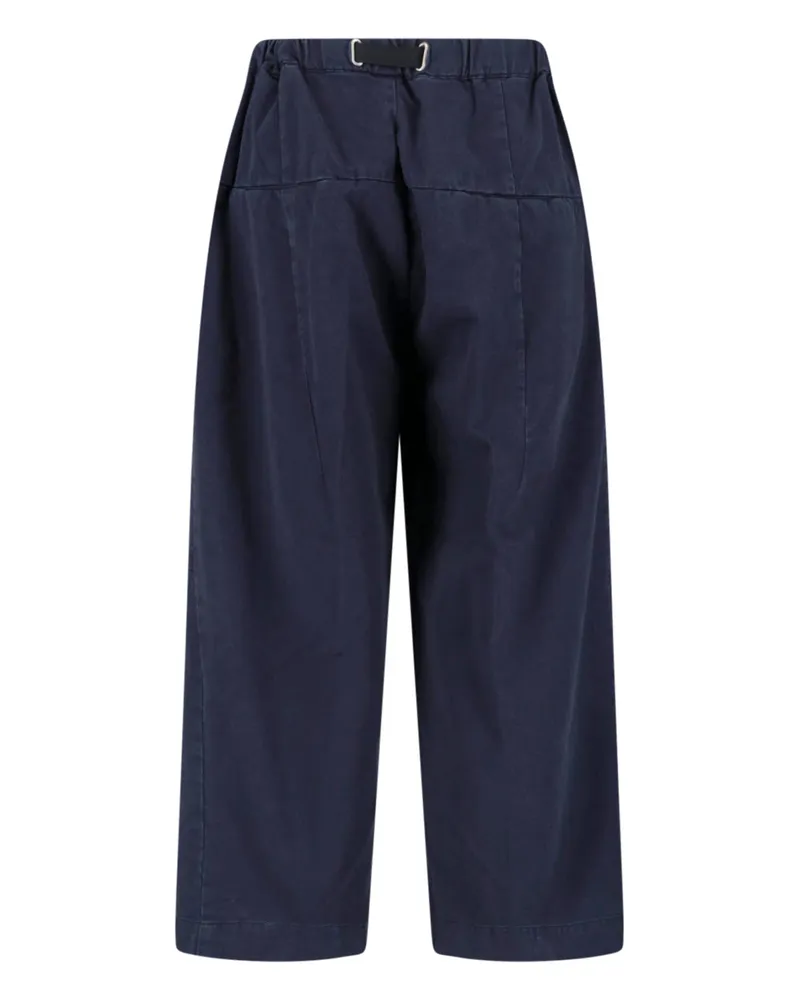 PLAN C Men's Trousers Blue Cotton Navy