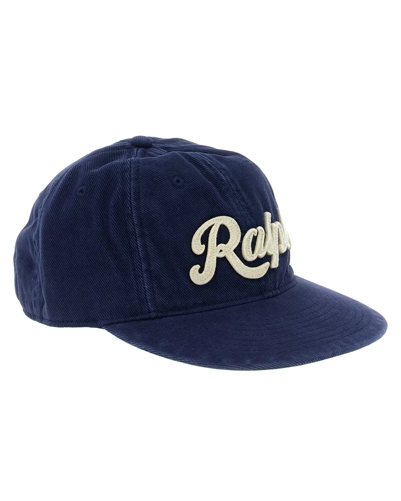 Ralph Lauren Embroidered Logo Baseball Cap — Navy Navy