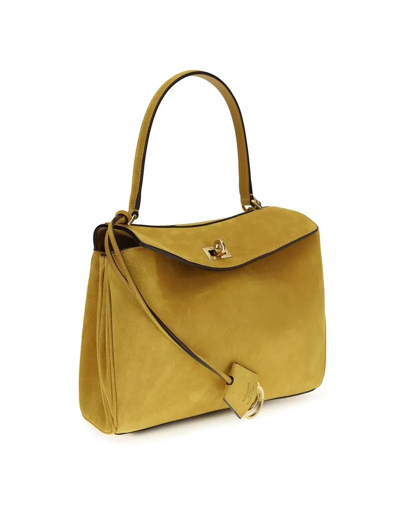 Balenciaga Women's Beige Calf Leather Bos Taurus Handbag Bag Beige