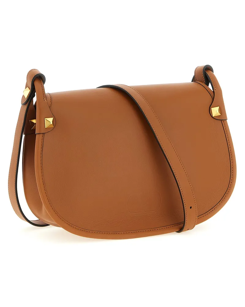 Valentino Garavani Flaneuse Shoulder Bag — Cognac Cognac