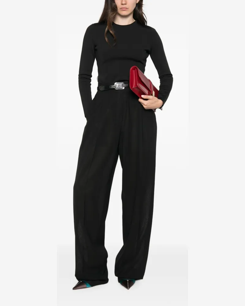 Tom Ford Women's Trousers Black Wool Black