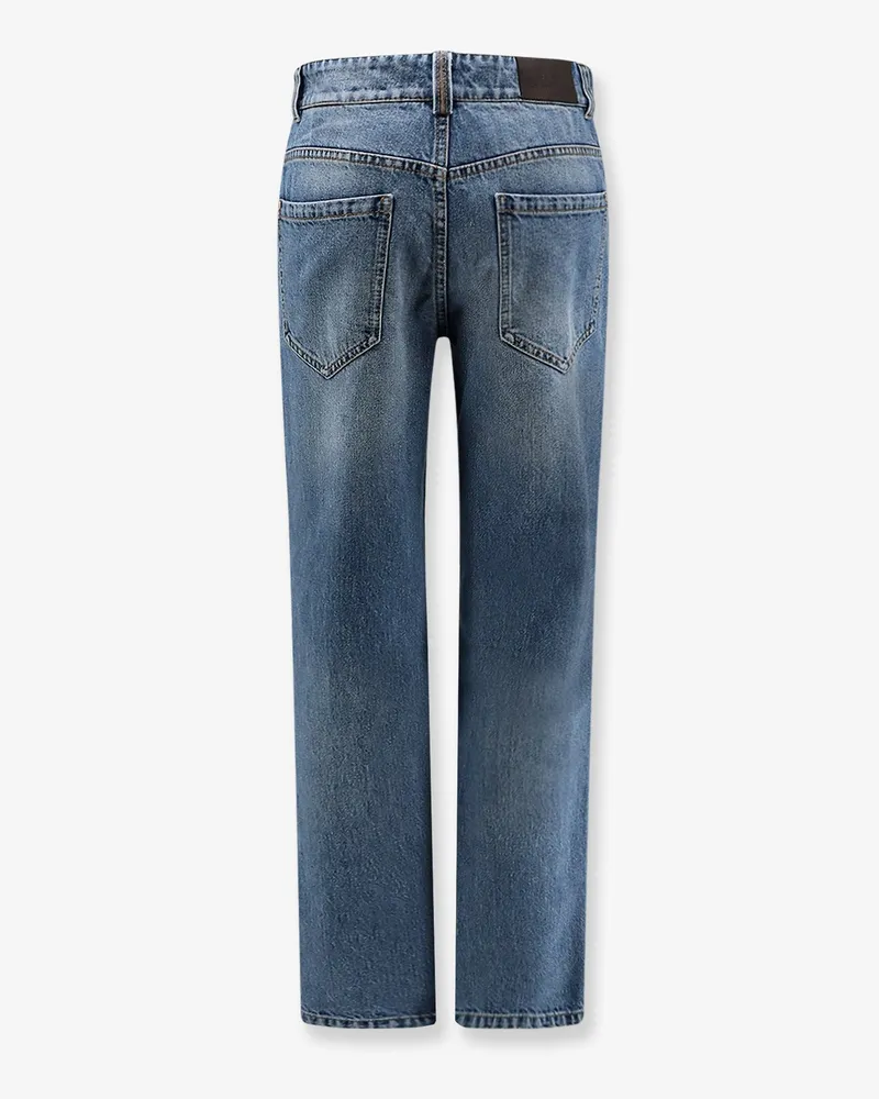 Brunello Cucinelli Women's Jeans Retro Vintage Blue Cotton Blue