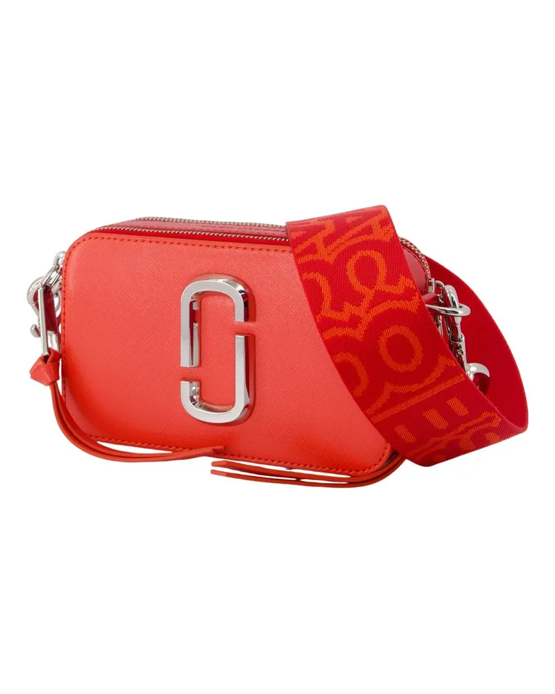 Marc Jacobs Women's The Snapshot Crossbody -  Leather Orange Cowhide Bags Crossbodies Red