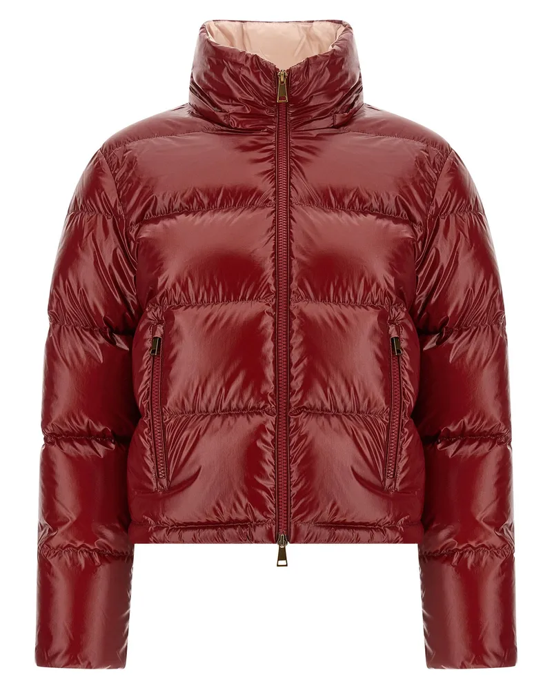 Moncler Nievole Down Jacket — Ruby Red Burgundy