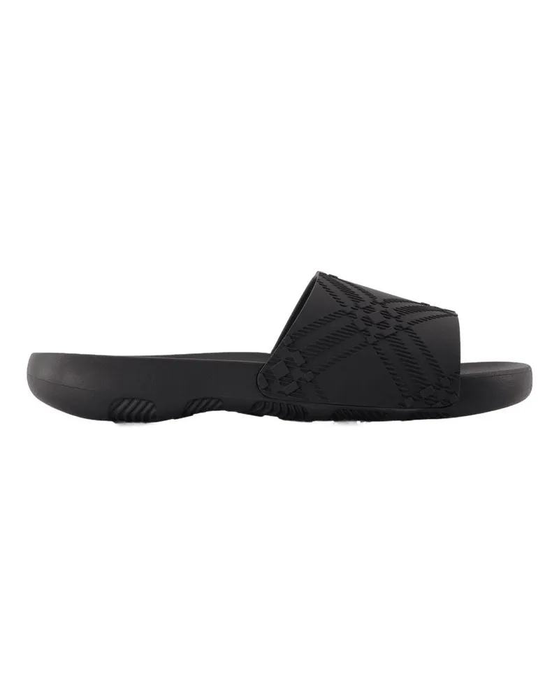 Burberry Women's Lf Dive Sandals -  Synthetic Black Shoes Mules Black