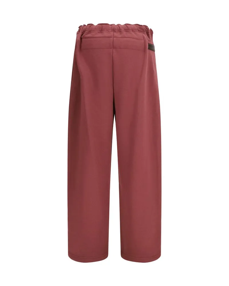 Magliano Men's Multicolor Cotton Casual Pants Red