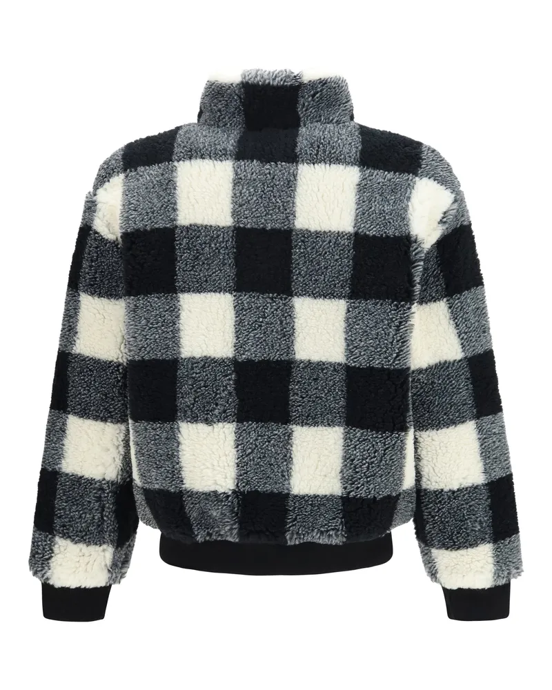 Givenchy Men's Teddy Jacket Wool-Blend Black-White Polyester Black/white Black