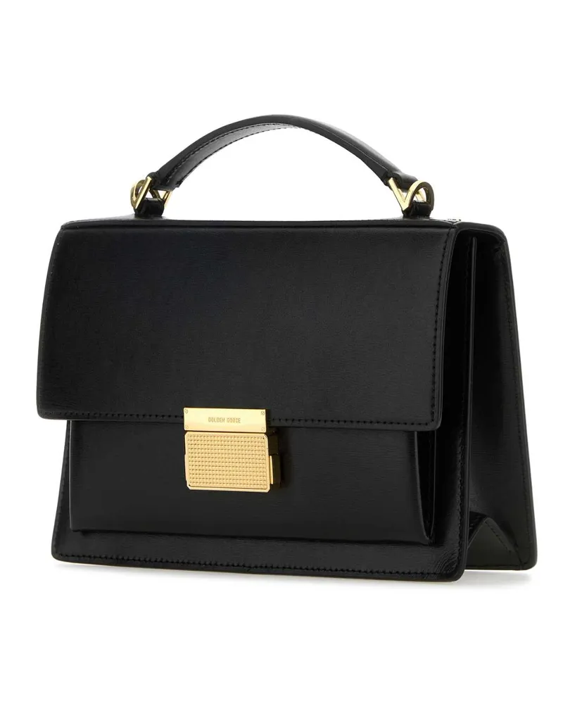 Golden Goose Women's Black Leather Venezia Handbag Cow Borse A Mano Black