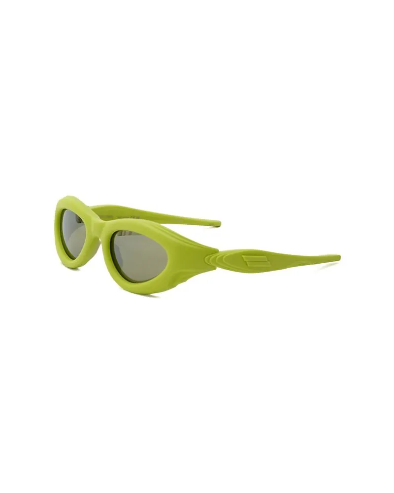 Bottega Veneta Men's Yellow Acetate Sunglasses Yellow