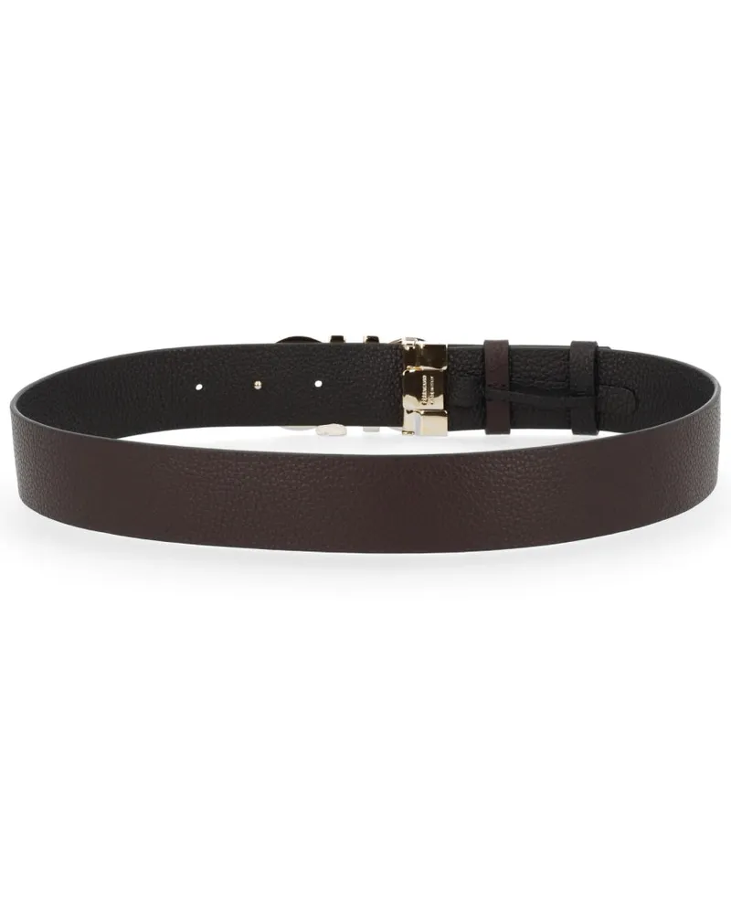 Ferragamo Reversible Leather Belt — Brown Brown