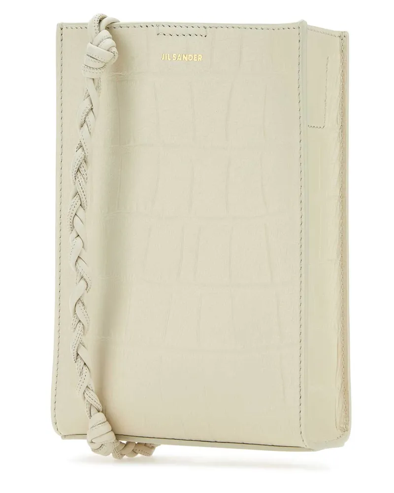 Jil Sander Women's Ivory Leather Shoulder Bag 105 Borse A Tracolla Beige