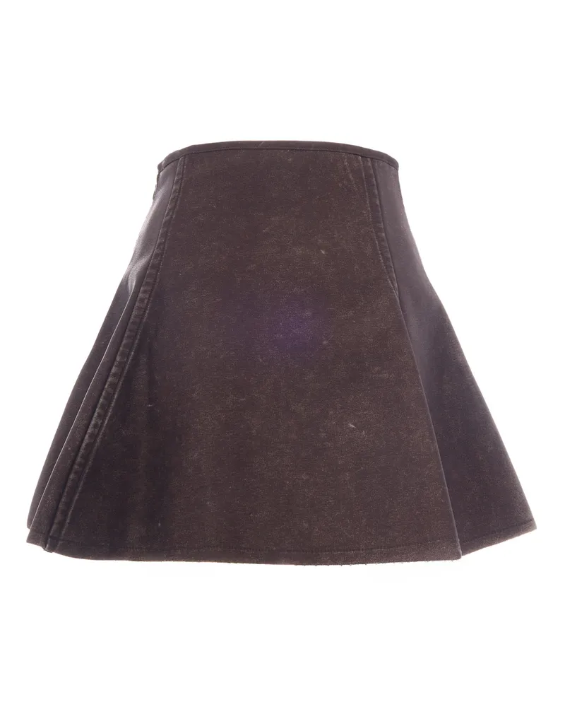 Diesel Women's Mini Skirt Erina Chocolate Brown