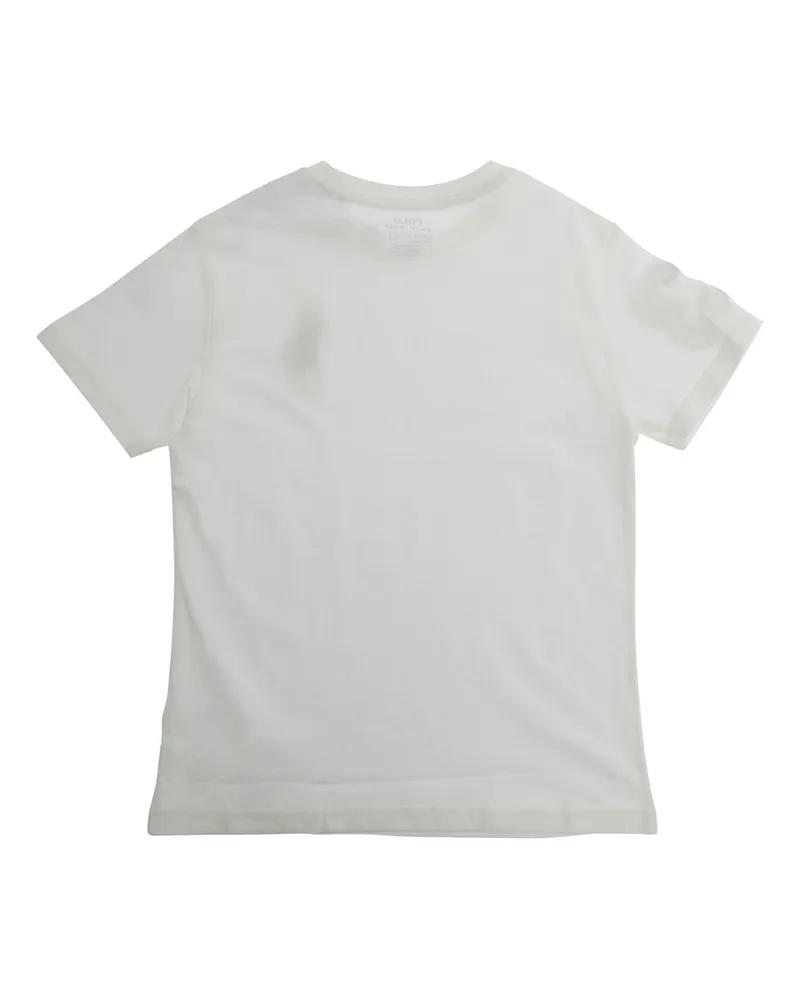 Ralph Lauren Logo-Embroidered Cotton T-Shirt — White White