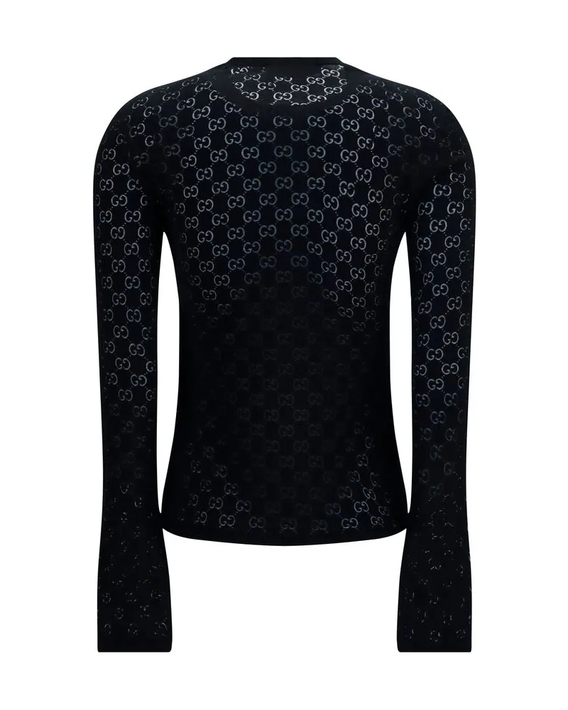 Gucci Women's Black Cotton T-Shirt Black
