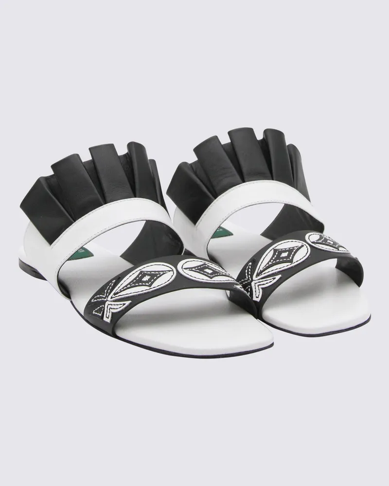 Emilio Pucci Women's Sandals Bianco-Nero _cover Le Sole El White