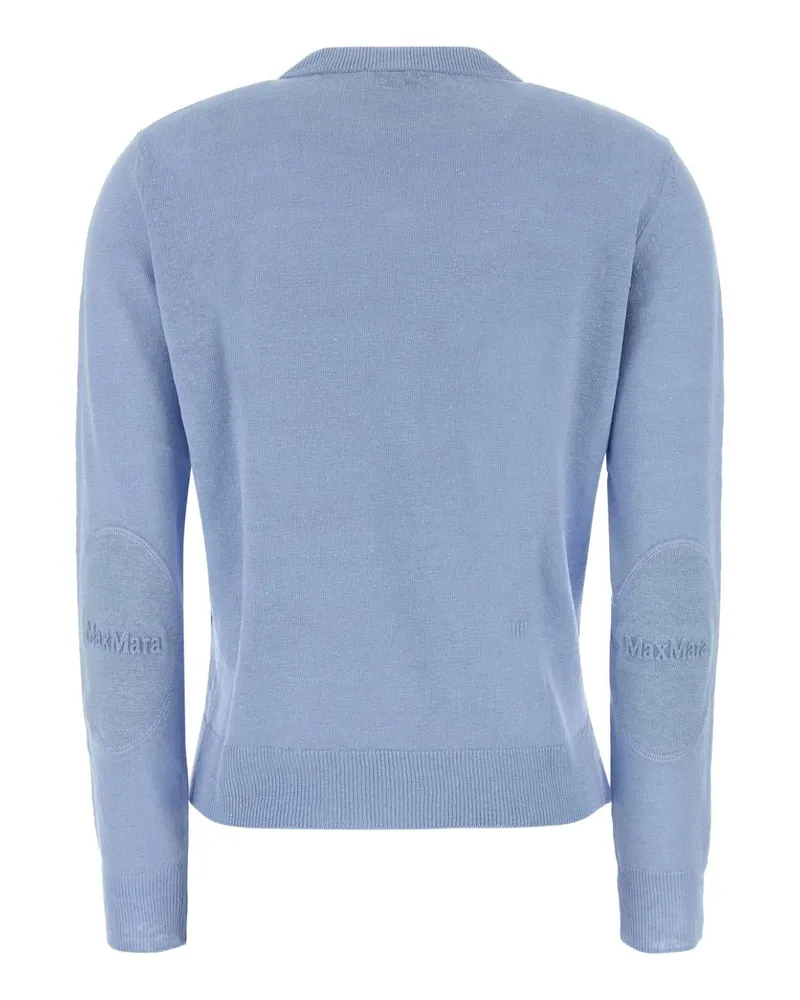 Max Mara Women's Sweater Blue Linen Blue