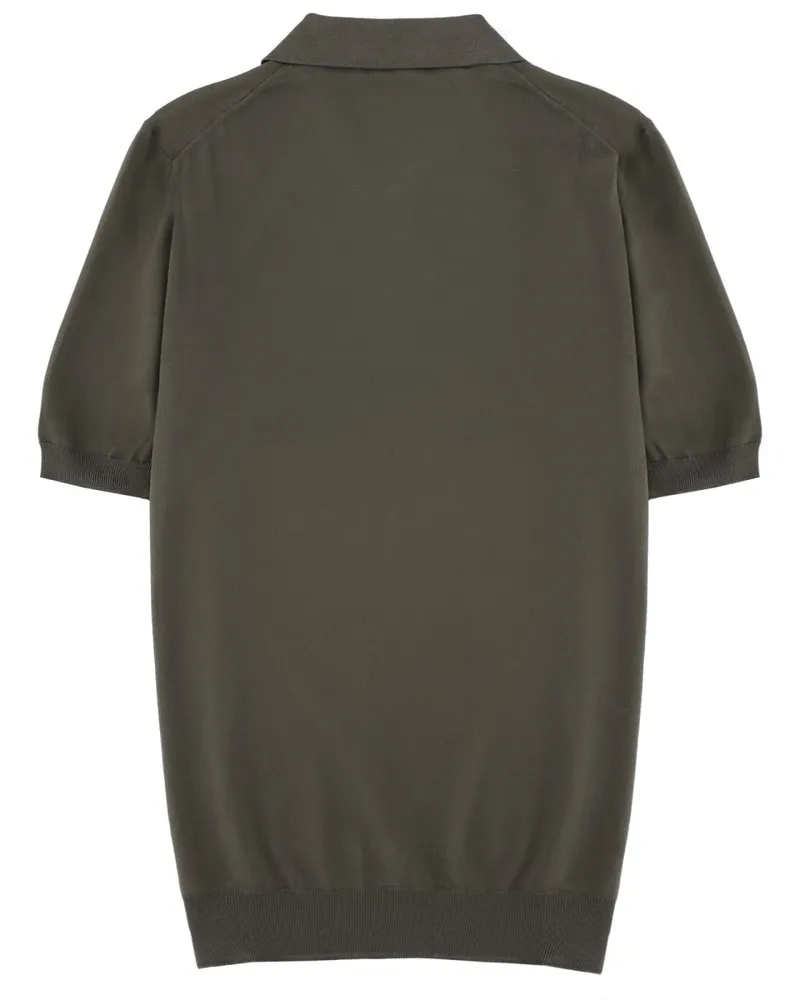 Fay 100% Cotton Polo — Green Green