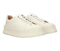 Platform Canvas Sneaker — White