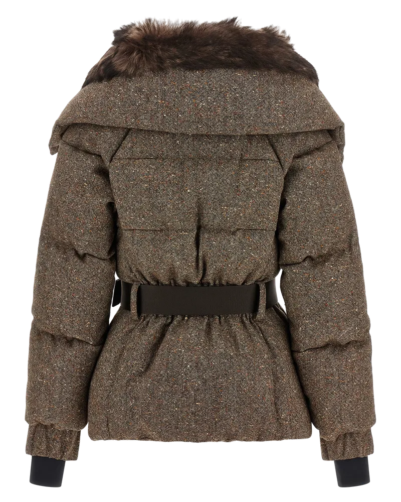 Moncler Down Jacket — Brown Brown