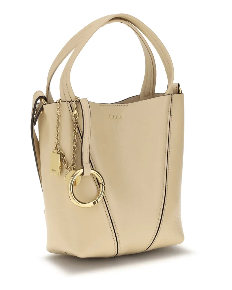 Chloé Spin Shoulder Bag — Beige Beige