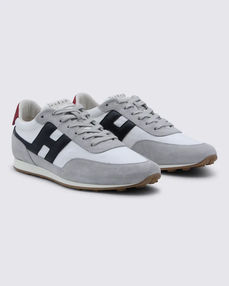 Hogan Men's Sneakers Bianco-Nero-Rosso _cover Tex-Le Sole El Tex/le Multicolor