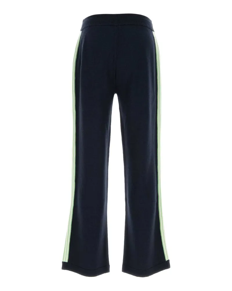 Casablanca Paris Men's Navy Blue Wool Pant Exterior: Merino Maglieria Sweater Navy