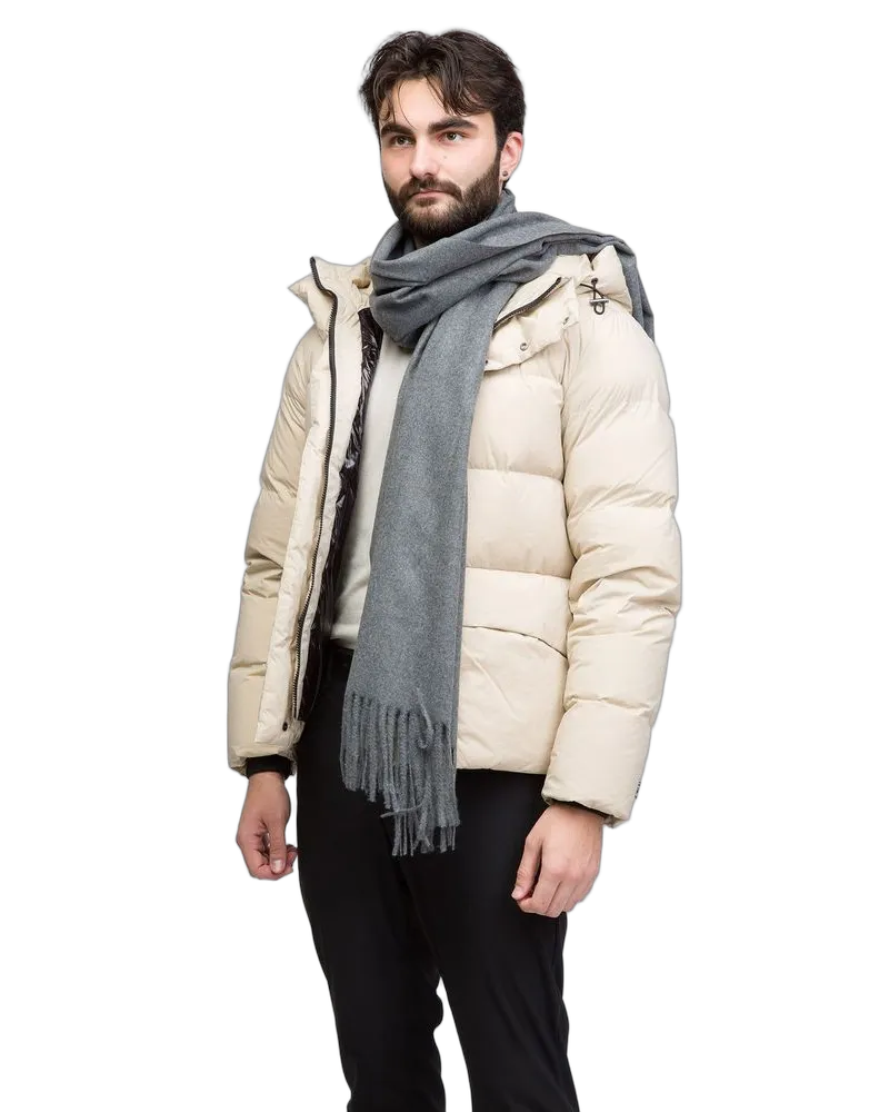 MOMO DESIGN Men's Scarf Grey Acrylic Accessories Viscose Gray