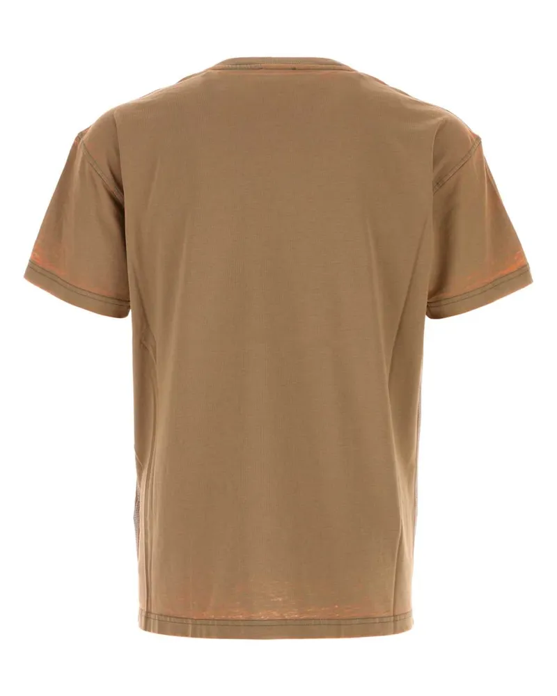 Diesel Cotton-Blend T-Shirt — Brown Brown