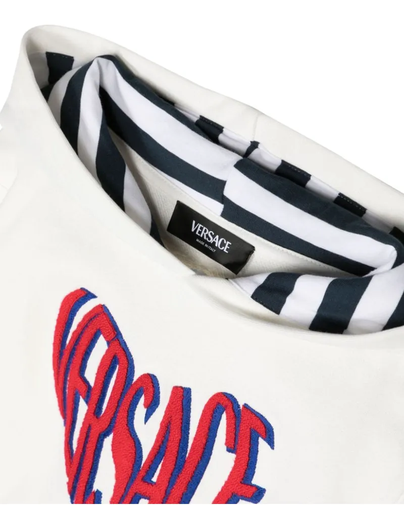 Versace 100% Cotton Sweatshirt — White White