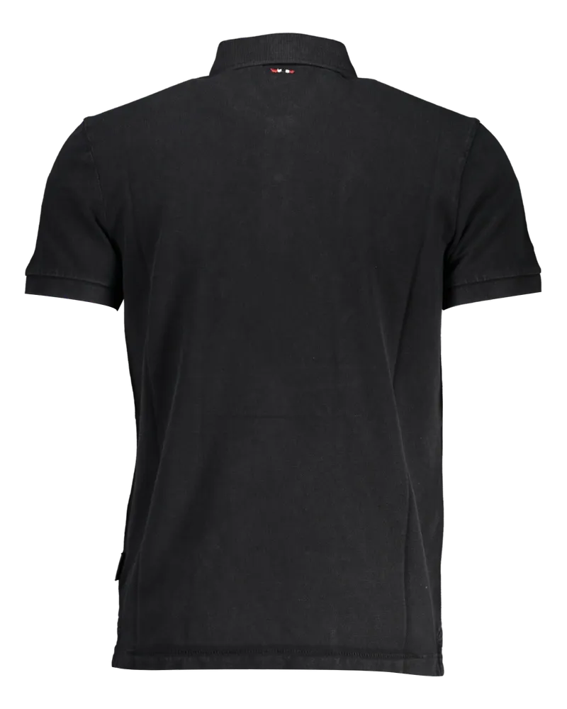 Napapijri Cotton Polo Shirt — Black Black