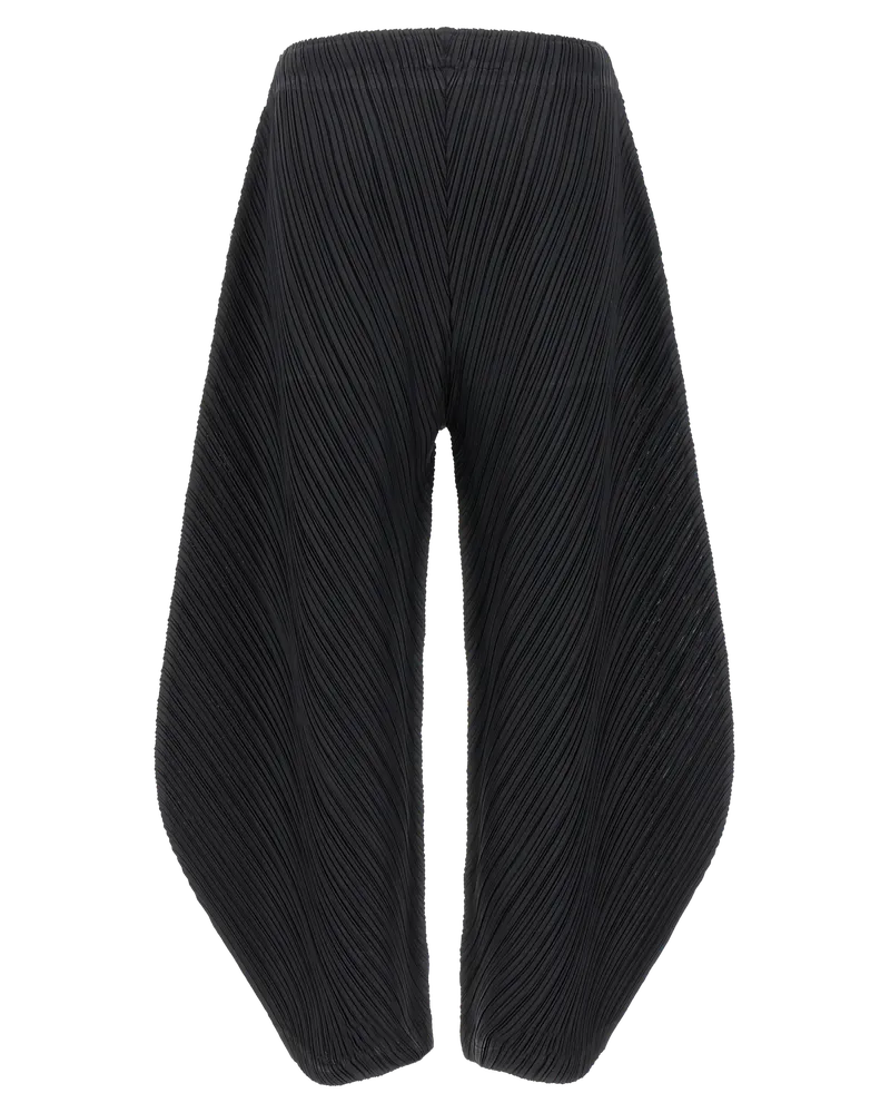 Issey Miyake Pleated Balloon Trousers — Black Black