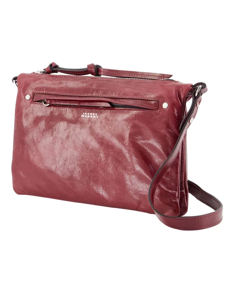 Isabel Marant Women's Crossbody Bag Burgundy Cowhide Burgundy