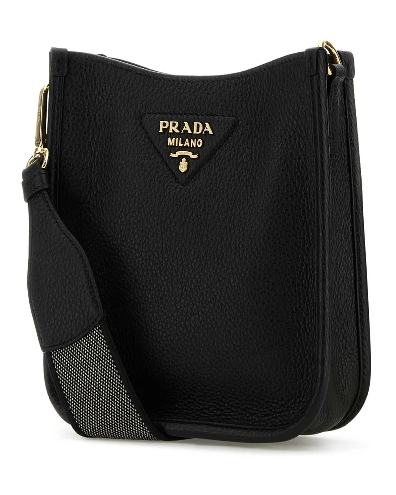 Prada Women's Black Leather Crossbody Bag Nero1 Vitello Borse A Tracolla Black