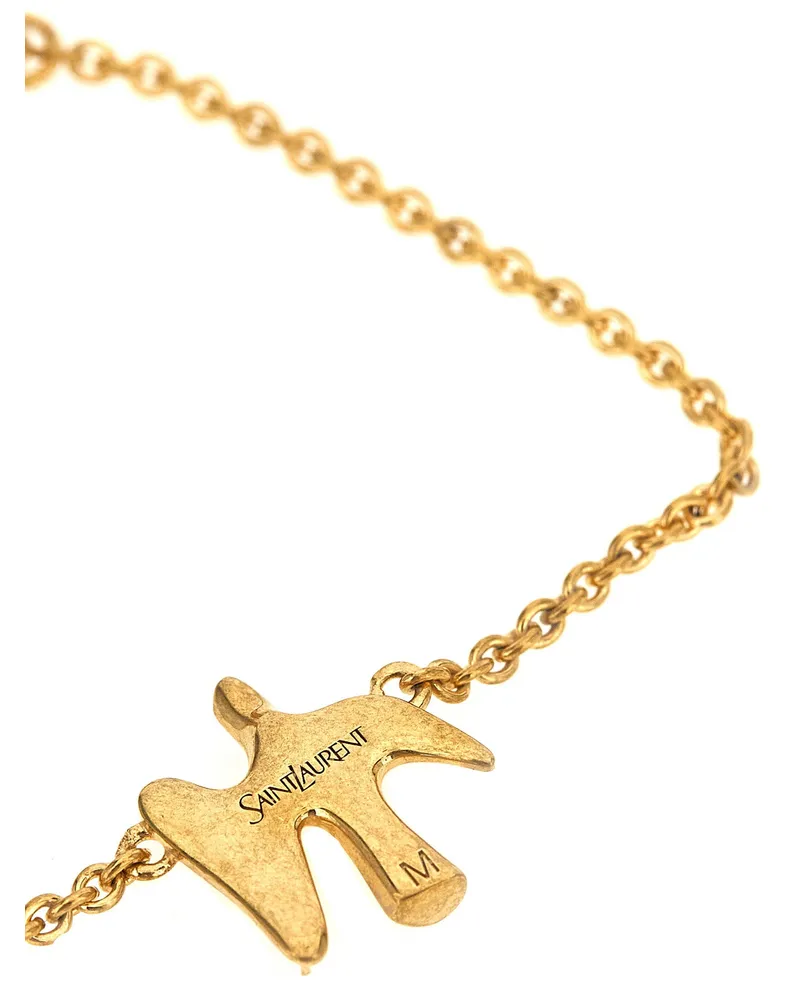 Saint Laurent Colomba Bracelet — Gold Gold