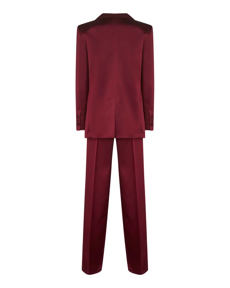 Blanca Telvera Pant Suit — Burgundy Burgundy