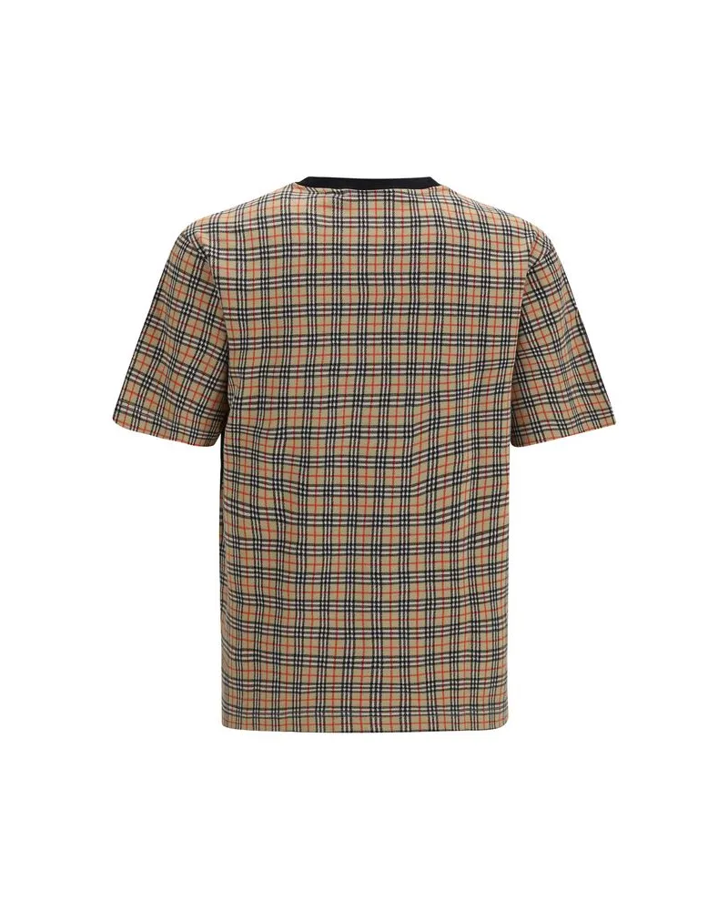 Burberry Men's Multicolor Cotton T-Shirt Black