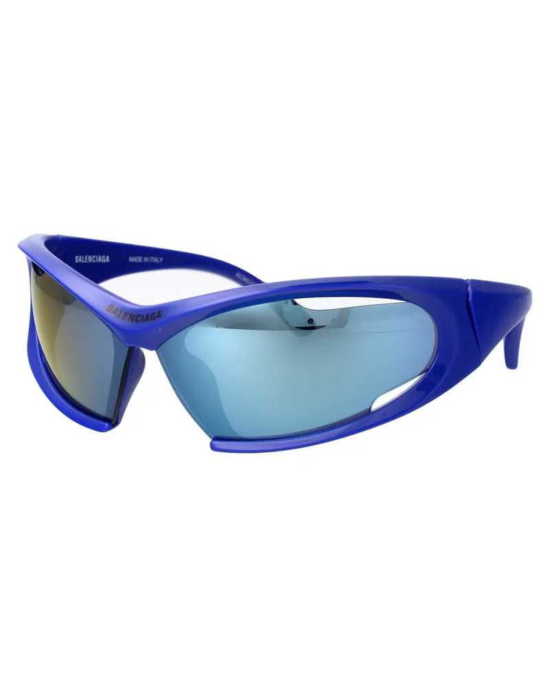 Balenciaga Unisex Sunglasses Bb0318s Blue Blue-Blue-Blue Acetate Blue/blue/blue Blue