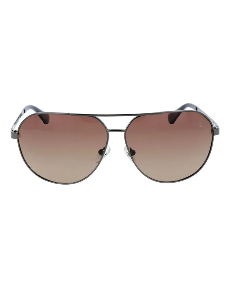 Timberland TI-1066472 Metal Aviator Sunglasses — Gray Gray