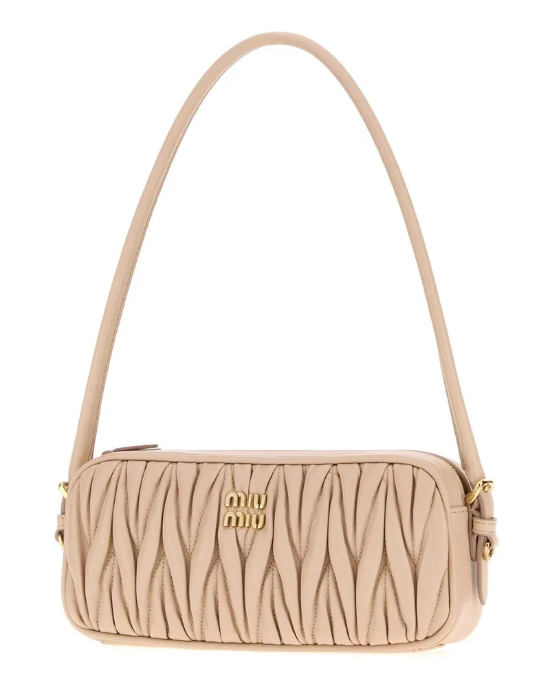 Miu Miu Women's Light Pink Leather Shoulder Bag Cipria Beauty Perfumes Cipria