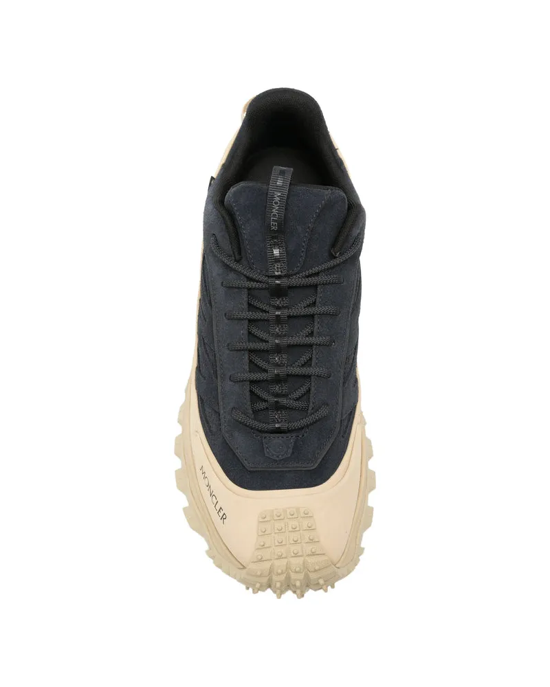 Moncler Chunky Sole Low-Top Sneakers — Black Black