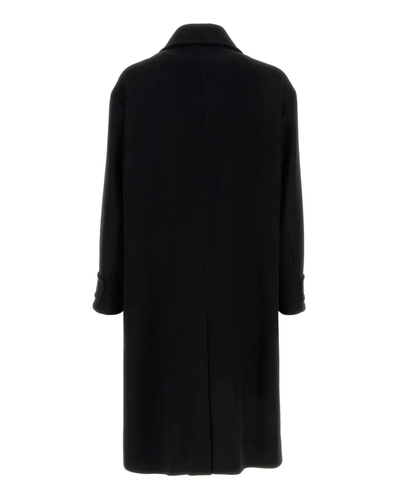 Giorgio Armani Virgin Wool and Cashmere Coat — Black Black