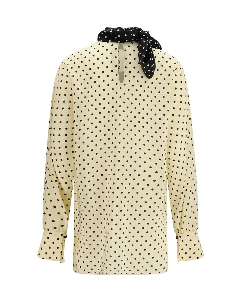 Valentino Garavani Women's Beige Silk Blouse Beige