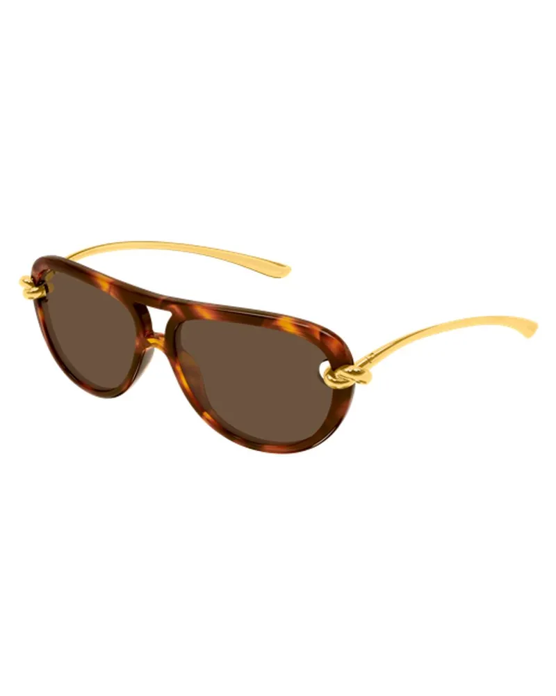 Bottega Veneta BV1418S Sunglasses — Brown Brown
