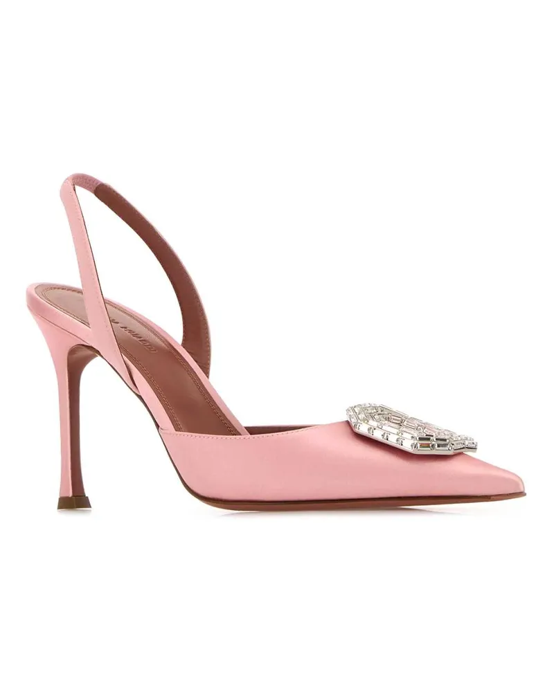 Amina Muaddi Cameliasling90 Babypink Scarpe Con Tacco High Heel Shoes Pink