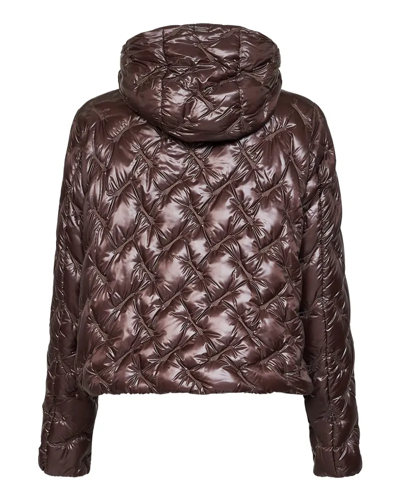 Herno Quilted Ultralight Nylon Down Jacket — Brown Brown