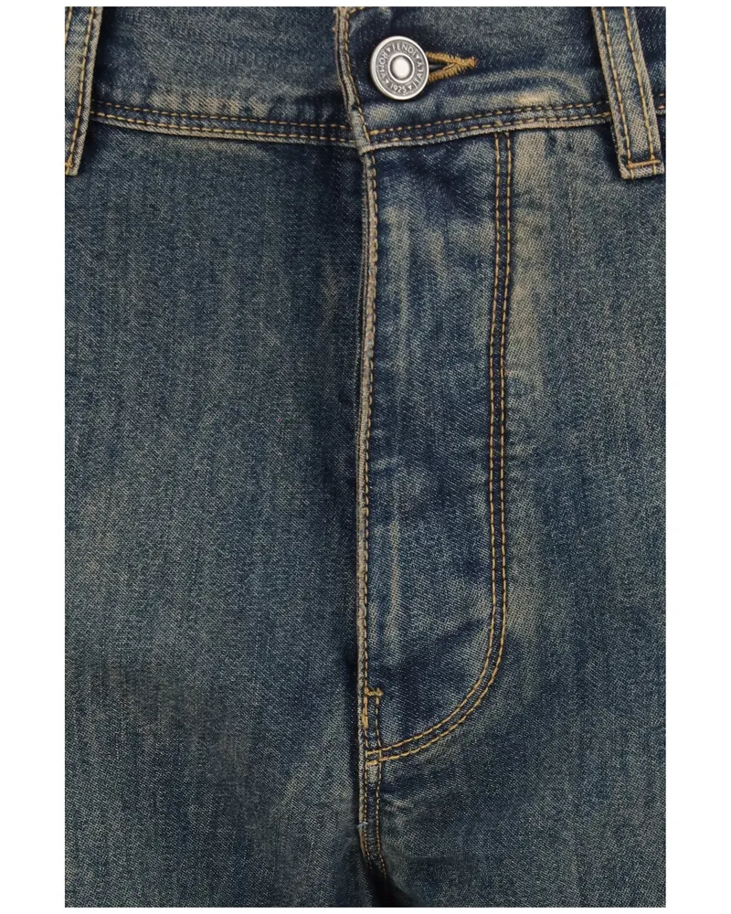 Fendi Vintage-Effect Denim Jeans — Blue Blue