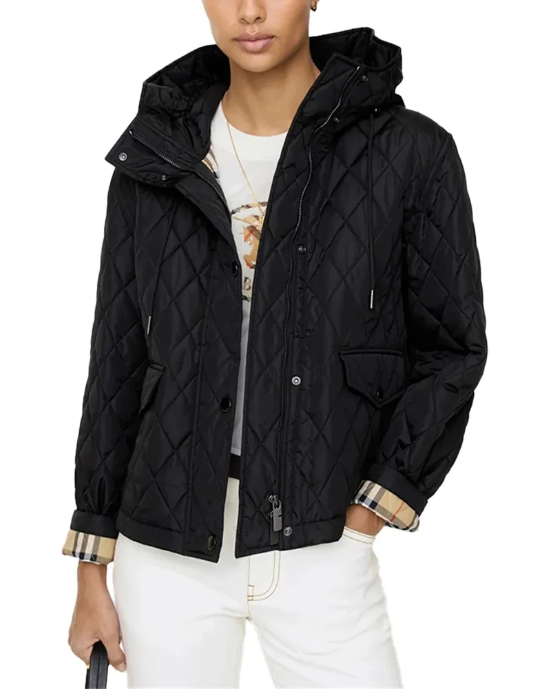 Burberry Quilted Down Jacket — Black Black