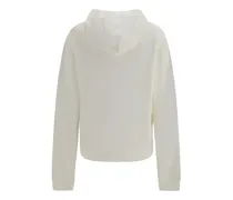 GG Logo-Print Cotton-Cashmere Hoodie — White