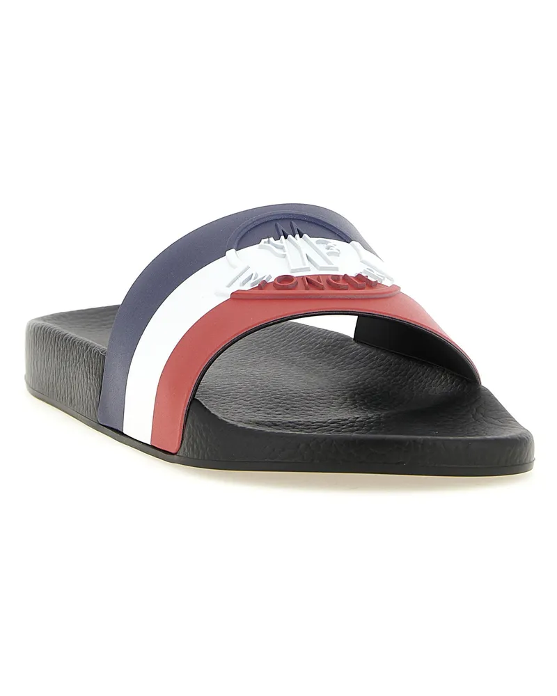 Moncler Basile Slides — Black Black